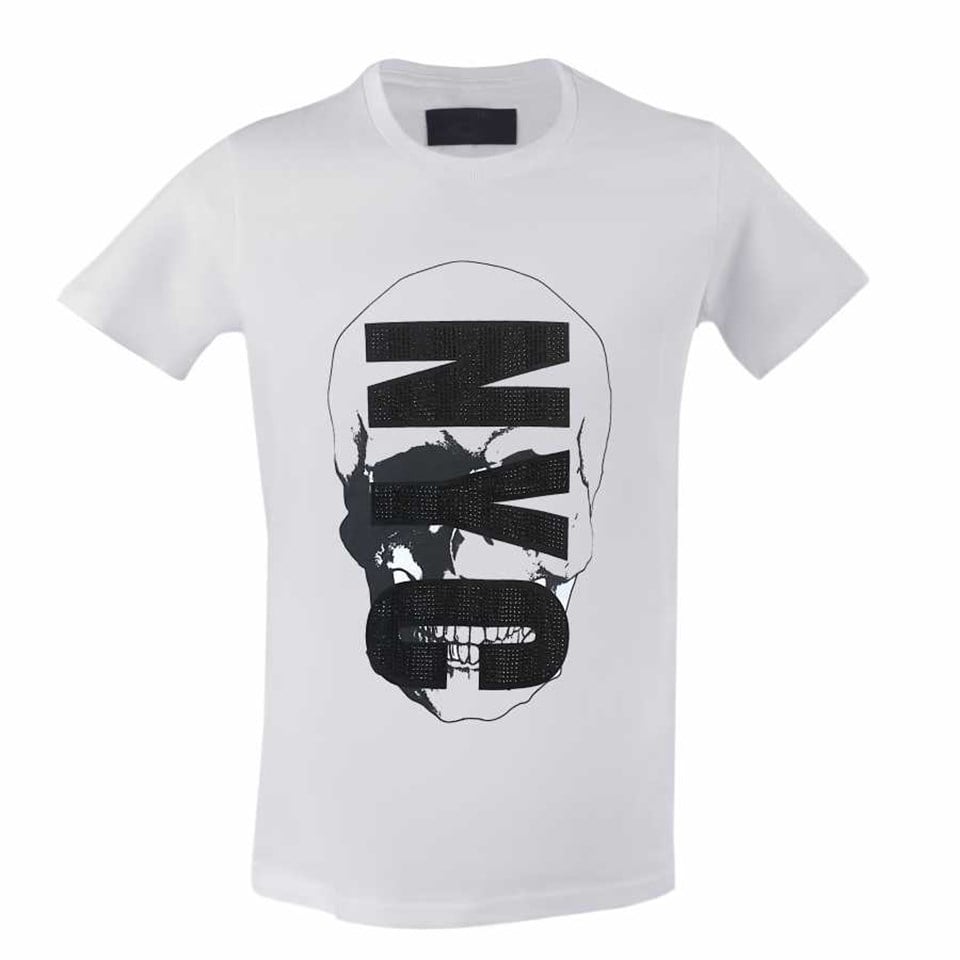 U-1945 Mc Element Taşlı Kuru Kafa Nyc T-Shirt