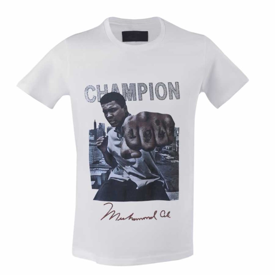 U-1945 Mc Element Taşlı Şampiyon Muhammed Ali T-Shirt