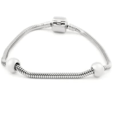 Welch 16 Cm Beyaz Çelik Charm Bileklik