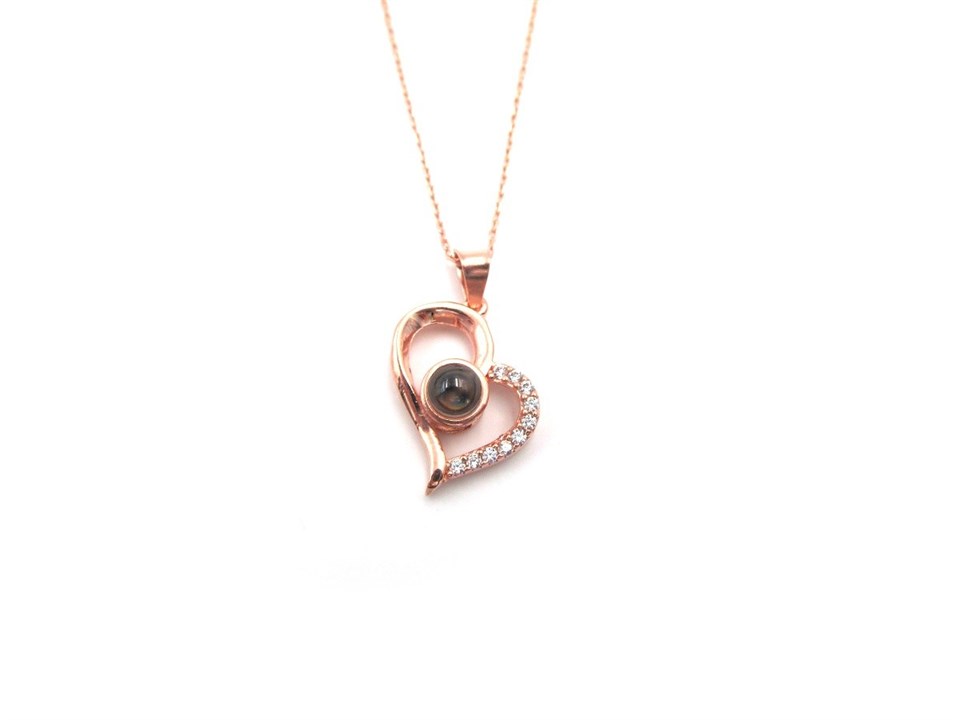 Welch I Love You in 300 Languages ​​Silver Necklace