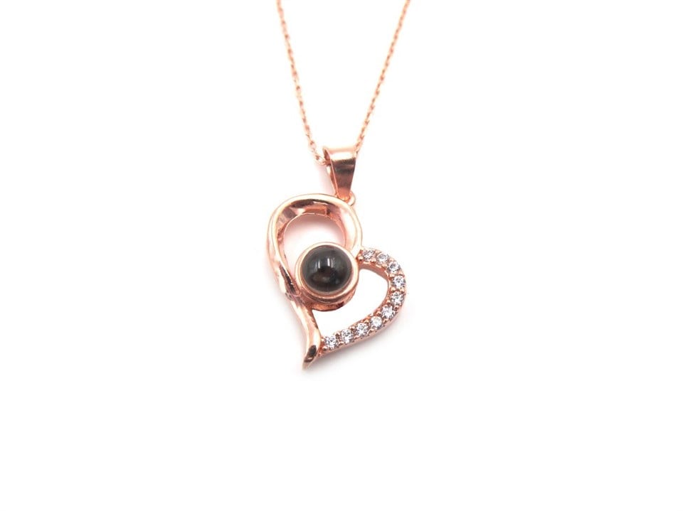 Welch I Love You in 300 Languages ​​Silver Necklace