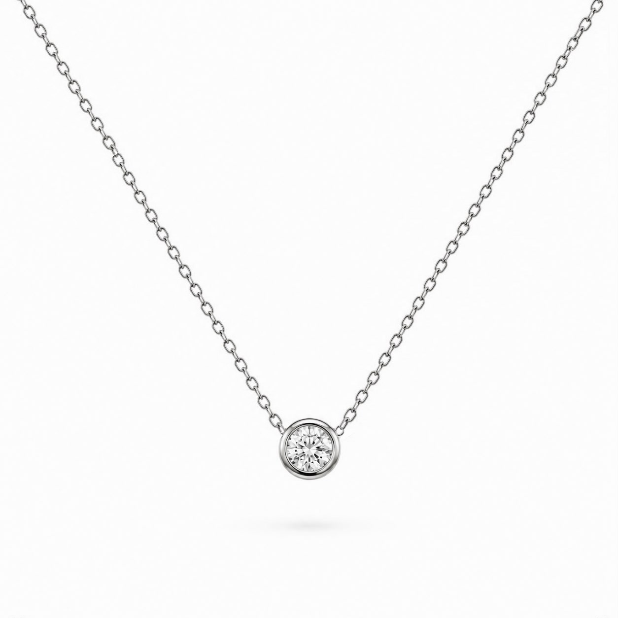 Welch 5A Zirkon Pırlanta Parlaklığı Bezel Tek Taş Kolye Welch 5A Zirkon Pırlanta Parlaklığı Bezel Tek Taş Kolye – Çelik Kolye Modelleri Welch  