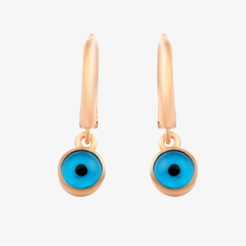 Welch 925 Sterling Silver Dangle Evil Eye Bead Earrings