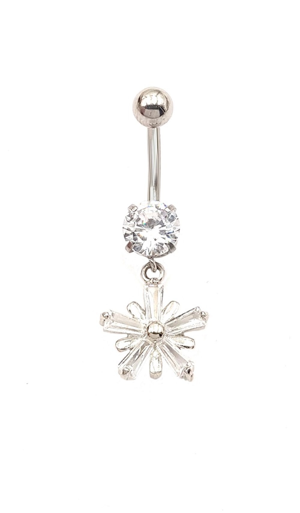 Welch Çelik Baget Taşlı Göbek Piercing