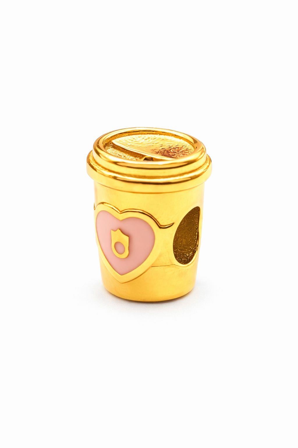 Welch Gold Çelik Kahve Kupa Charm  Welch Çelik Charm Modelleri - WELCH 