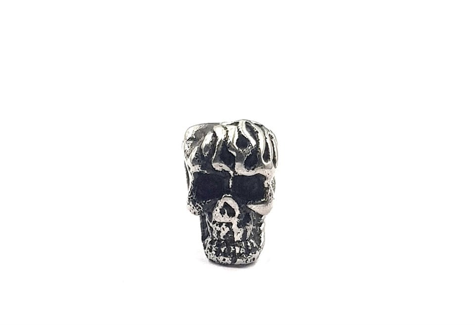 Welch Mens Steel Skull Earrings