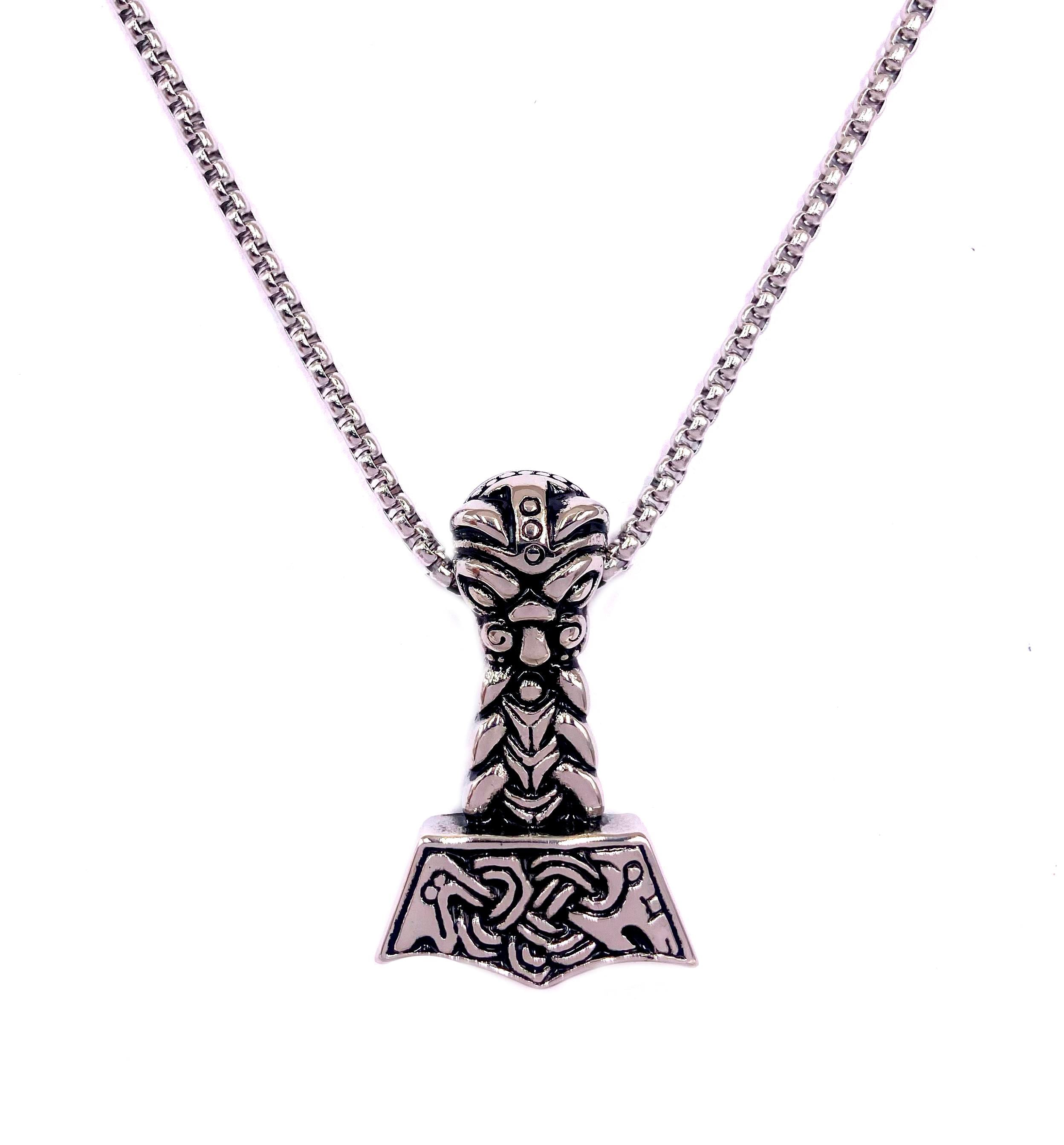 Welch Çelik Erkek Madalyon Balta Kolye