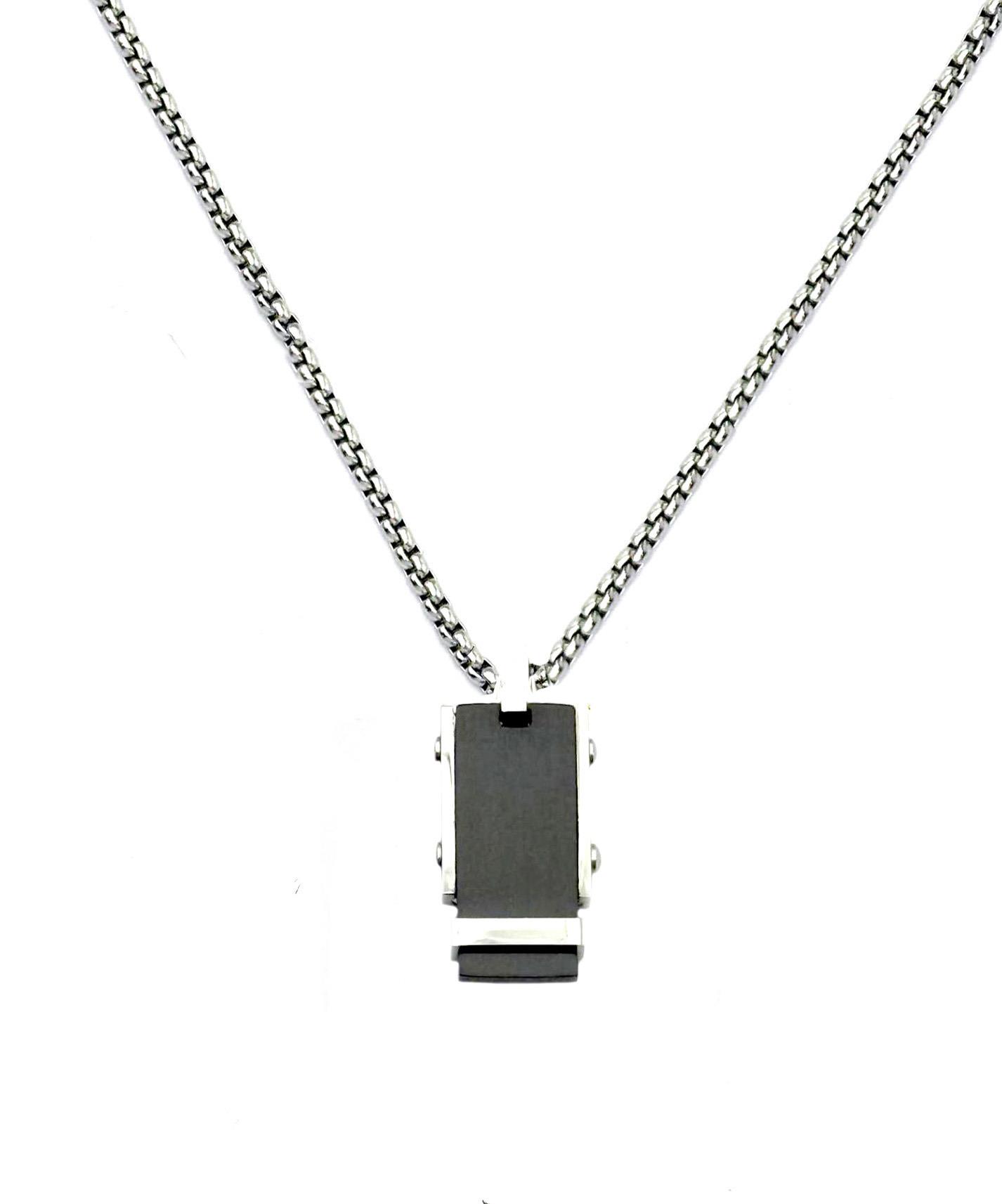 Erkek Çelik Kolye, Erkek Kolye Modelleri ve Erkek Takı I WELCH Welch Çelik Erkek Plaka Kolye 