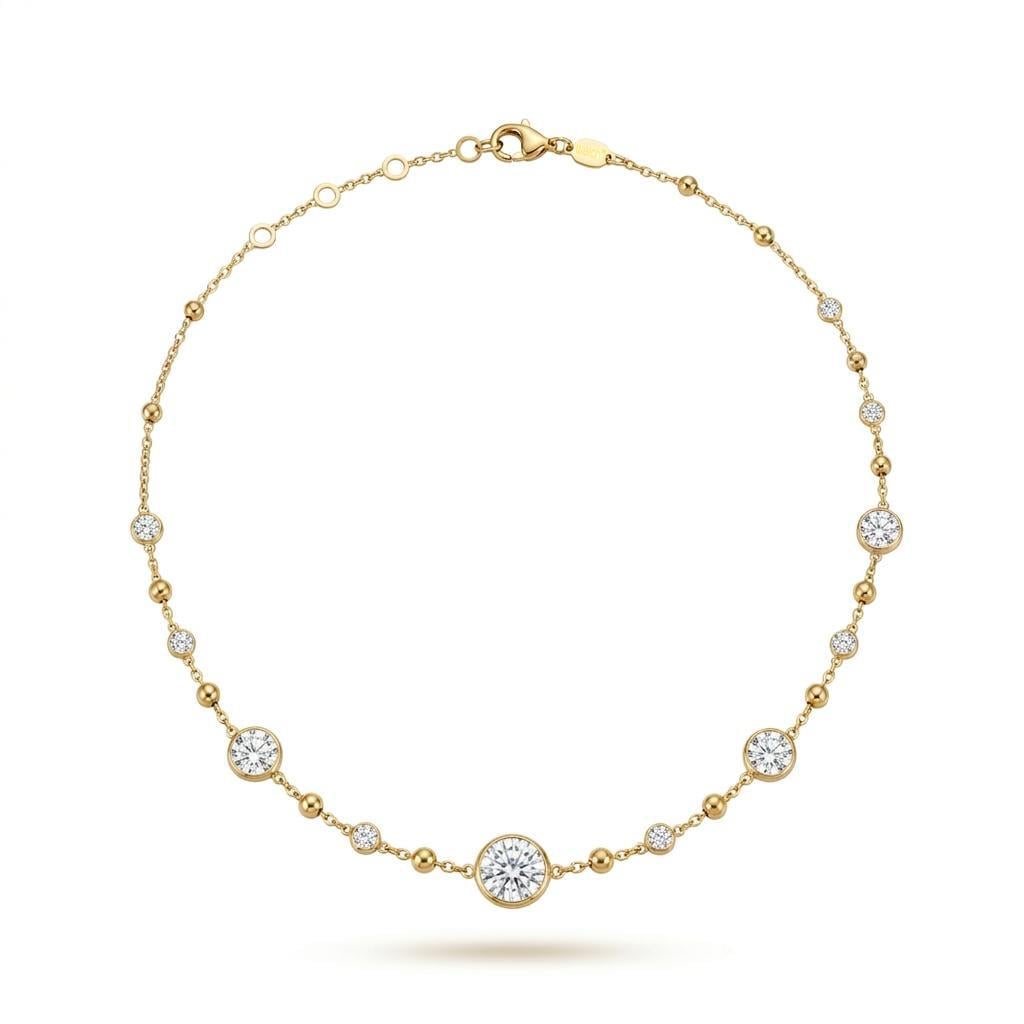 Welch Çelik Gold Renk Taşlı Minimal Kolye Welch Çelik Gold Renk Taşlı Minimal Kolye ve Kolye Modelleri - WELCH 