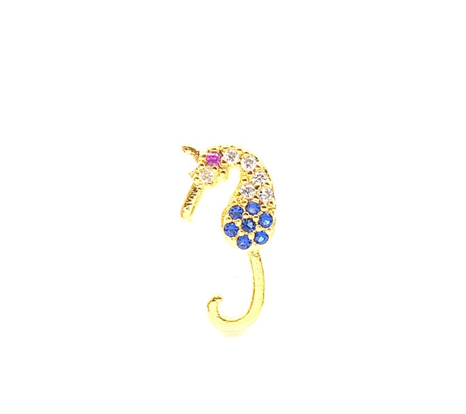 Welch Çelik Helix Tragus Deniz Atı Piercing