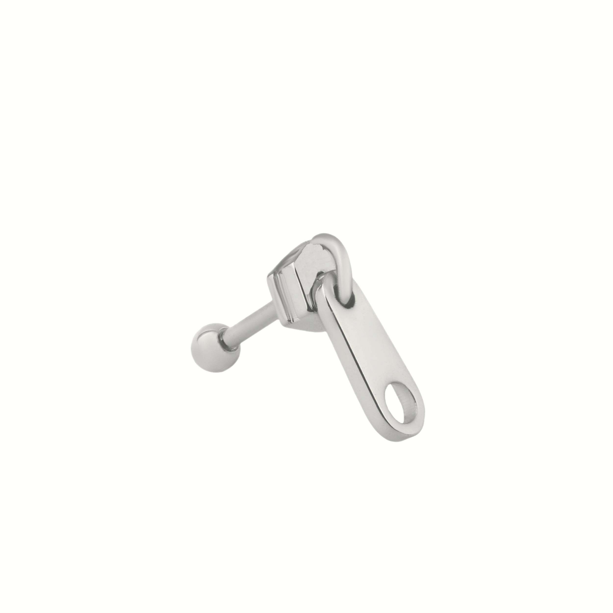 Welch Çelik Helix Tragus Fermuar Piercing