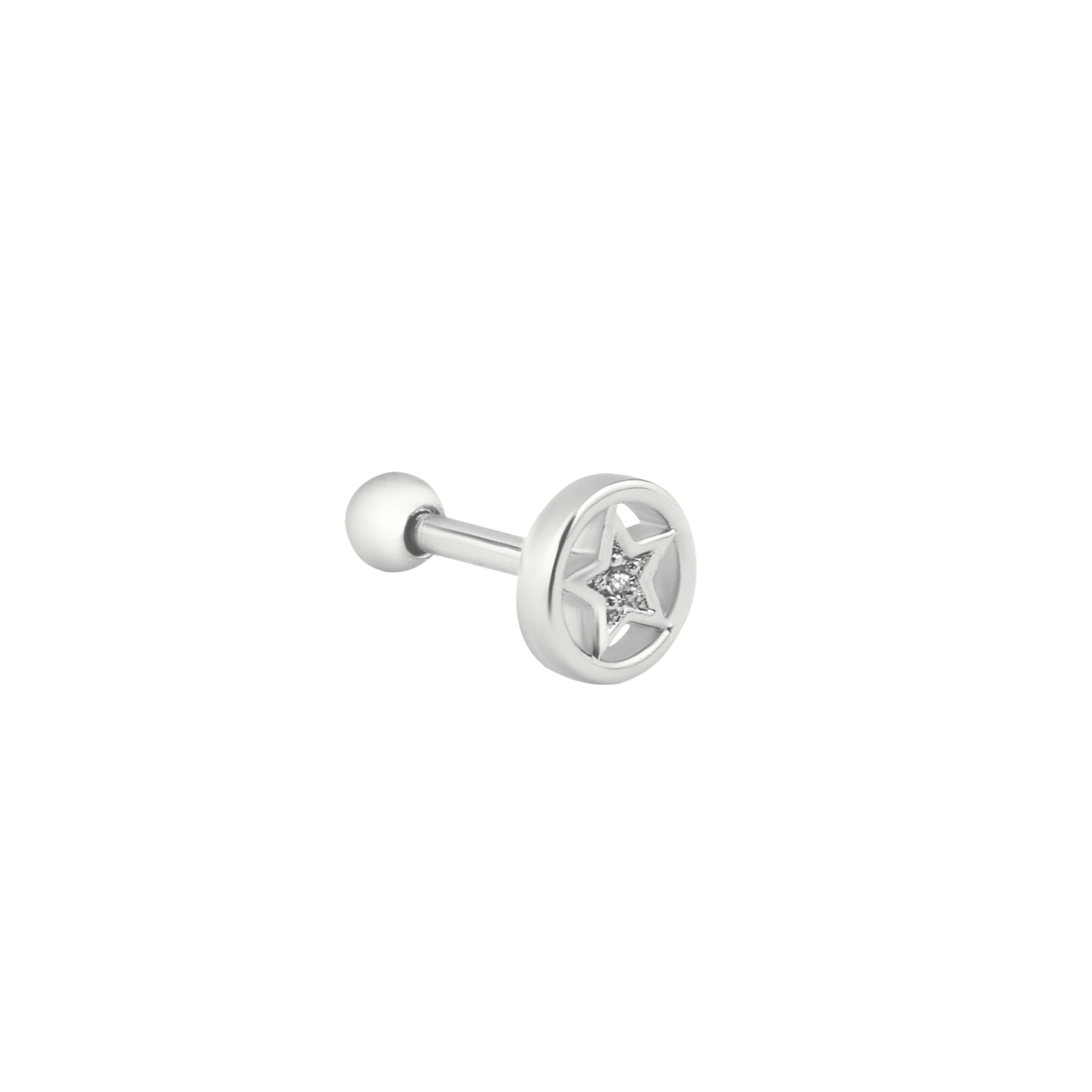 Welch Çelik Helix Tragus Yıldız Piercing