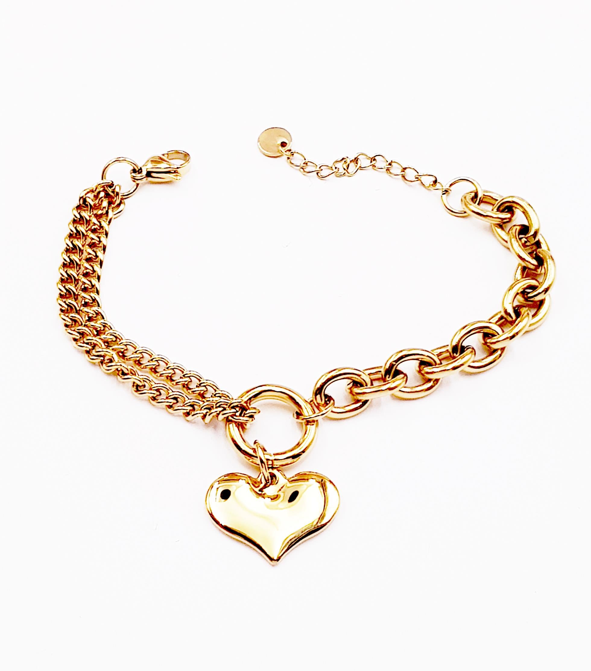 Welch Çelik Kalpli Bileklik