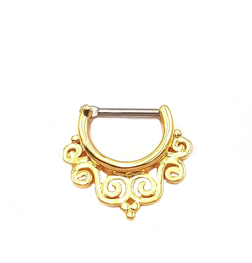 Welch Çelik Lotus Çiçeği Septum Piercing