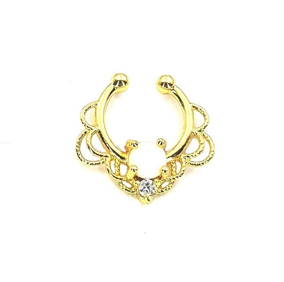 Welch Çelik Opal Taşlı Hızma Piercing