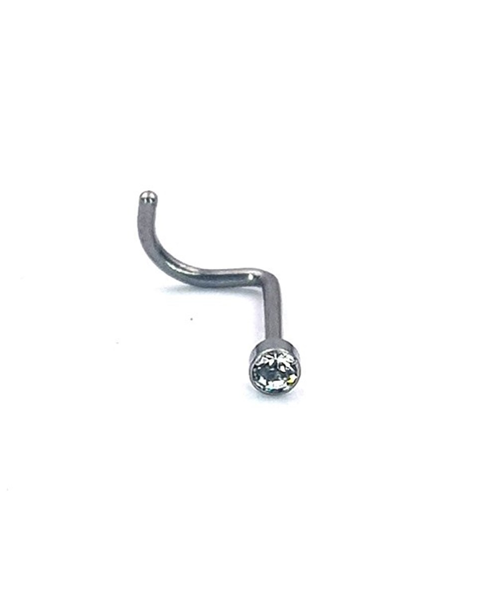Welch Çelik Piercing Burun Taşlı Hızma