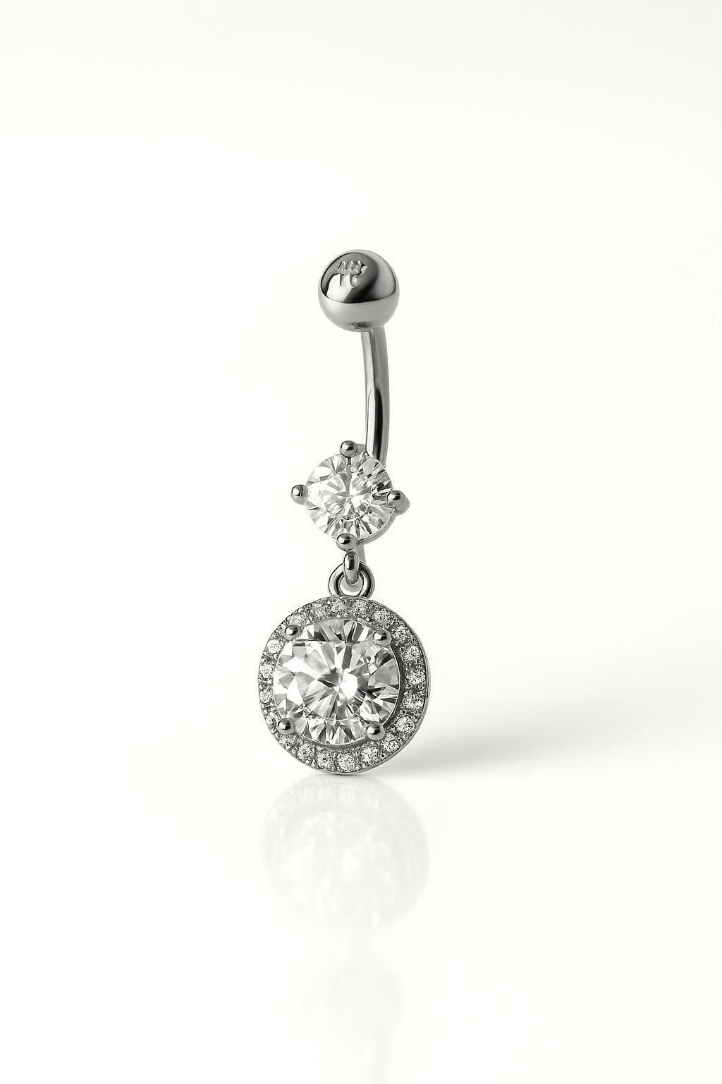 ​​Welch Çelik Taşlı Göbek Piercing Welch Çelik Piercing Modelleri - WELCH 