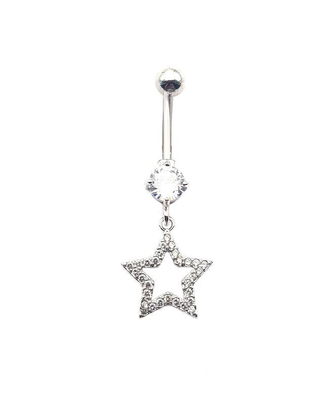 Welch Çelik Yıldızlı Göbek Piercingi Welch Çelik Piercing Modelleri - WELCH 
