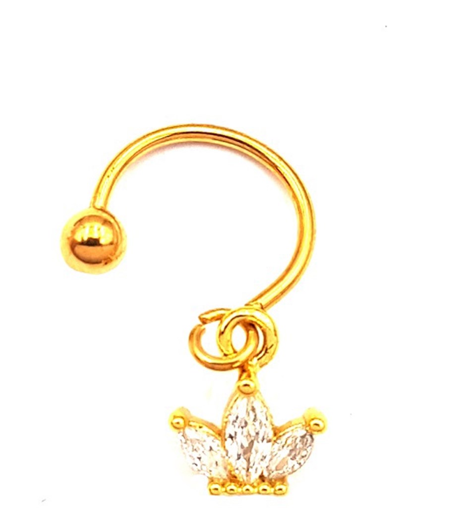 Welch Çelik Sallantılı Baget Taşlı Piercing