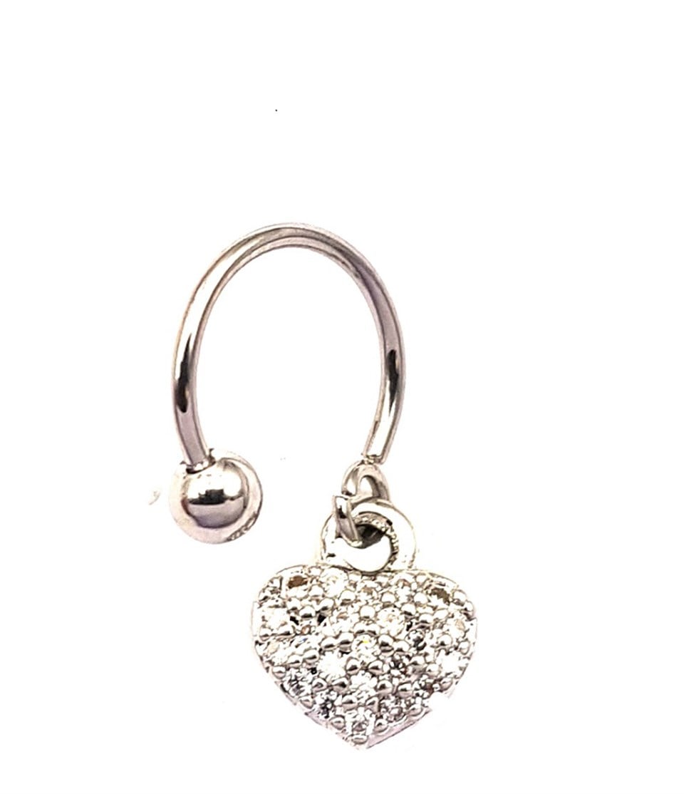 Welch Çelik Sallantılı Kalpli Piercing