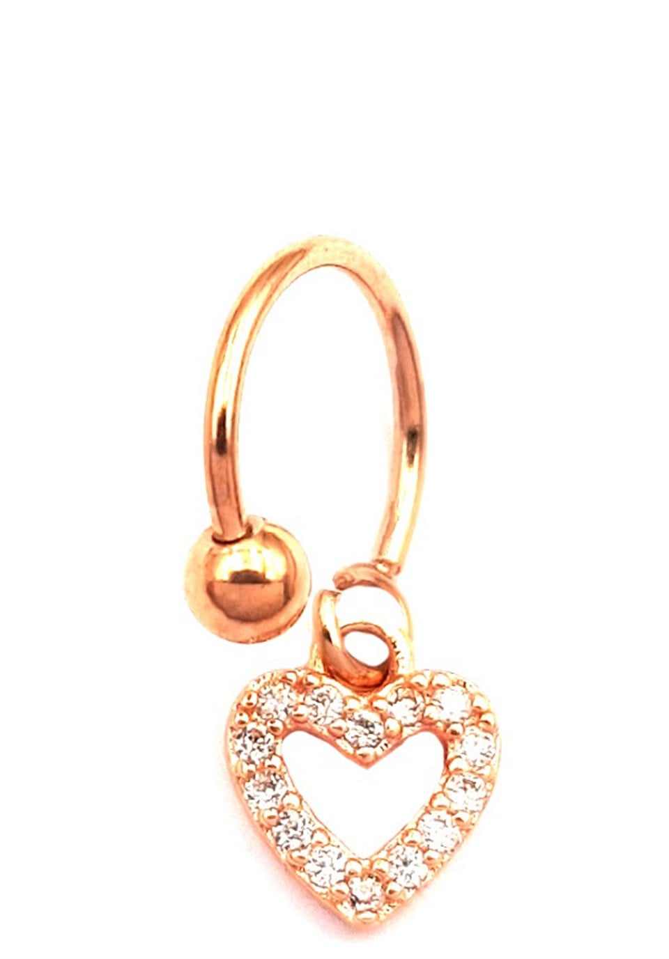 Welch Çelik Sallantılı Kalpli Piercing