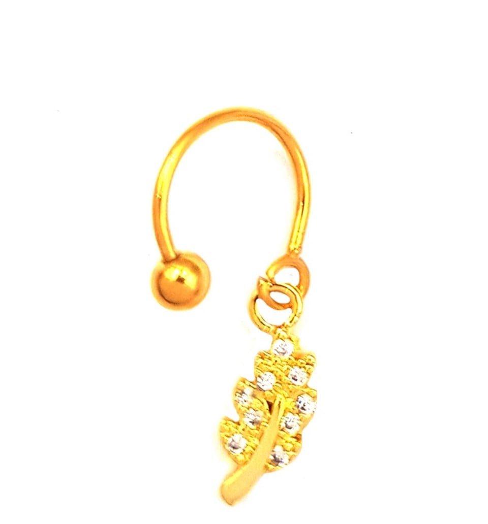 Welch Çelik Sallantılı Yaprak Piercing