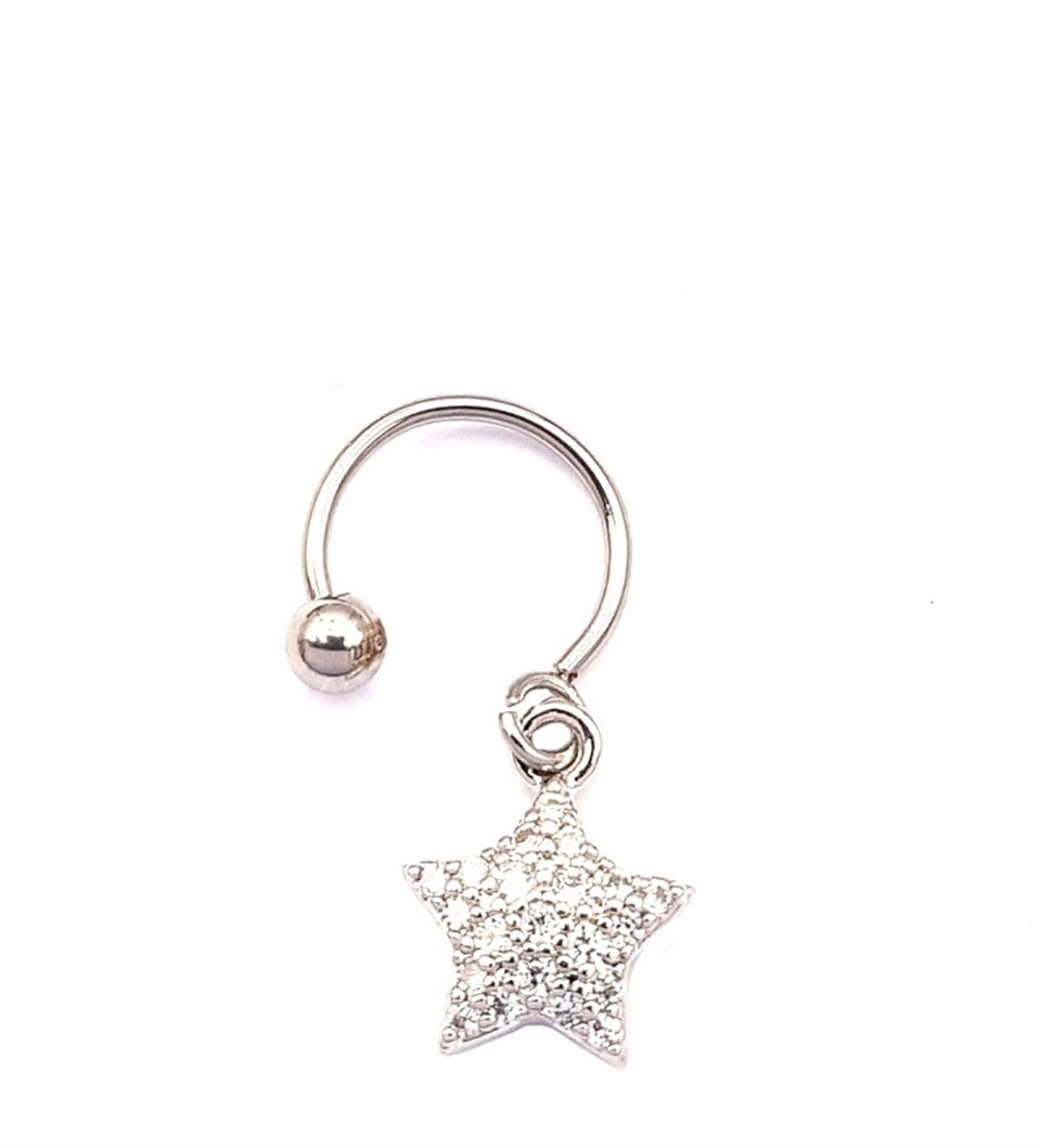 Welch Çelik Sallantılı Yıldız Piercing
