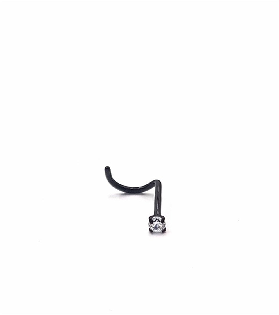Welch Çelik Taşlı Burun Hızma Piercing