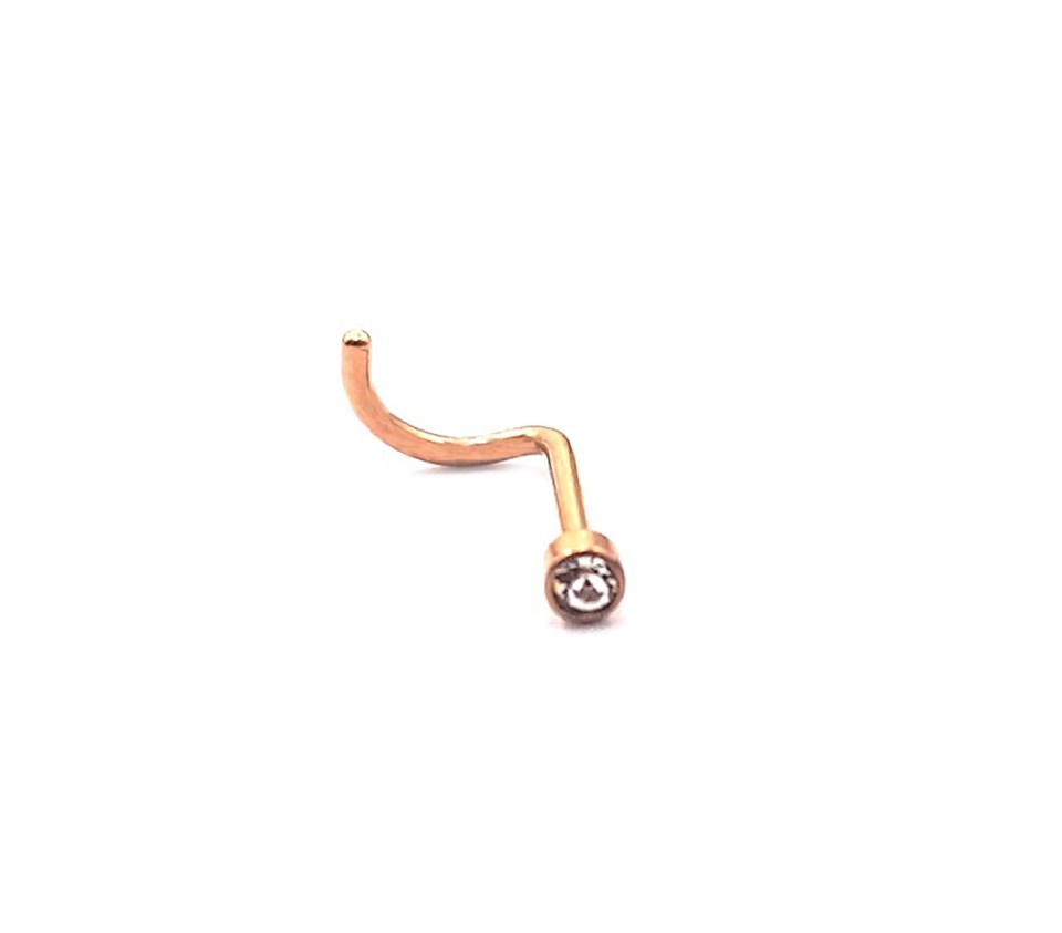 Welch Çelik Taşlı Burun Piercing