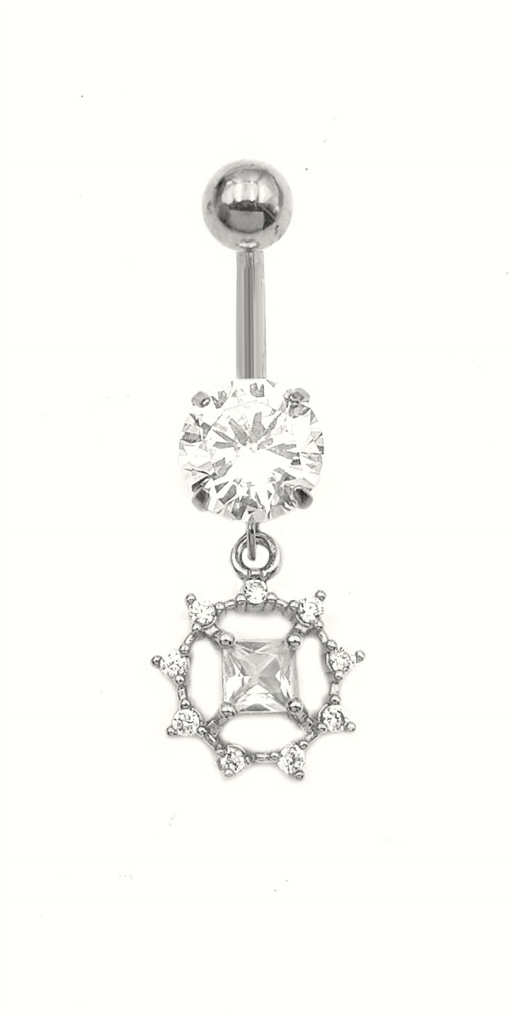 Welch Çelik Taşlı Göbek Piercing