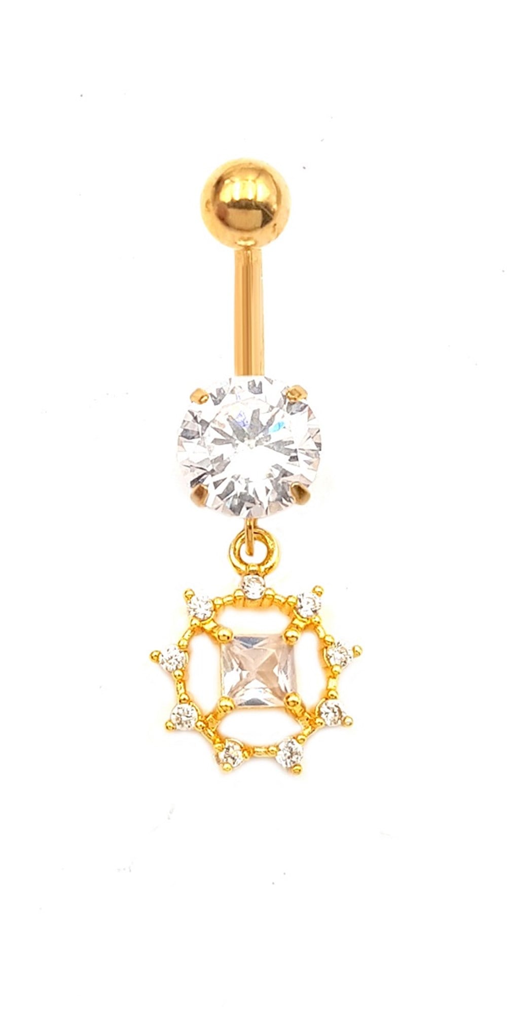 Welch Çelik Taşlı Göbek Piercing