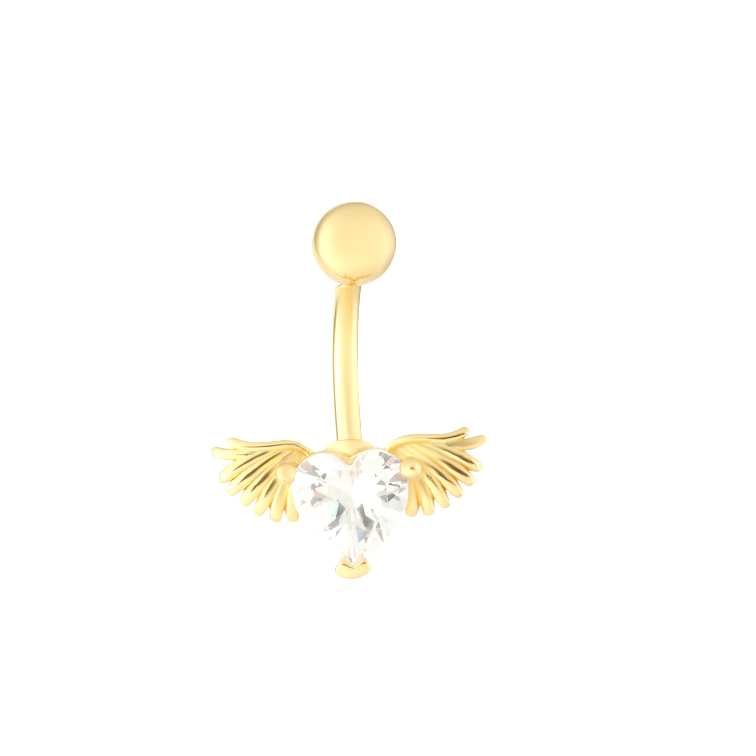 Welch Çelik Taşlı Kanat Göbek Piercing
