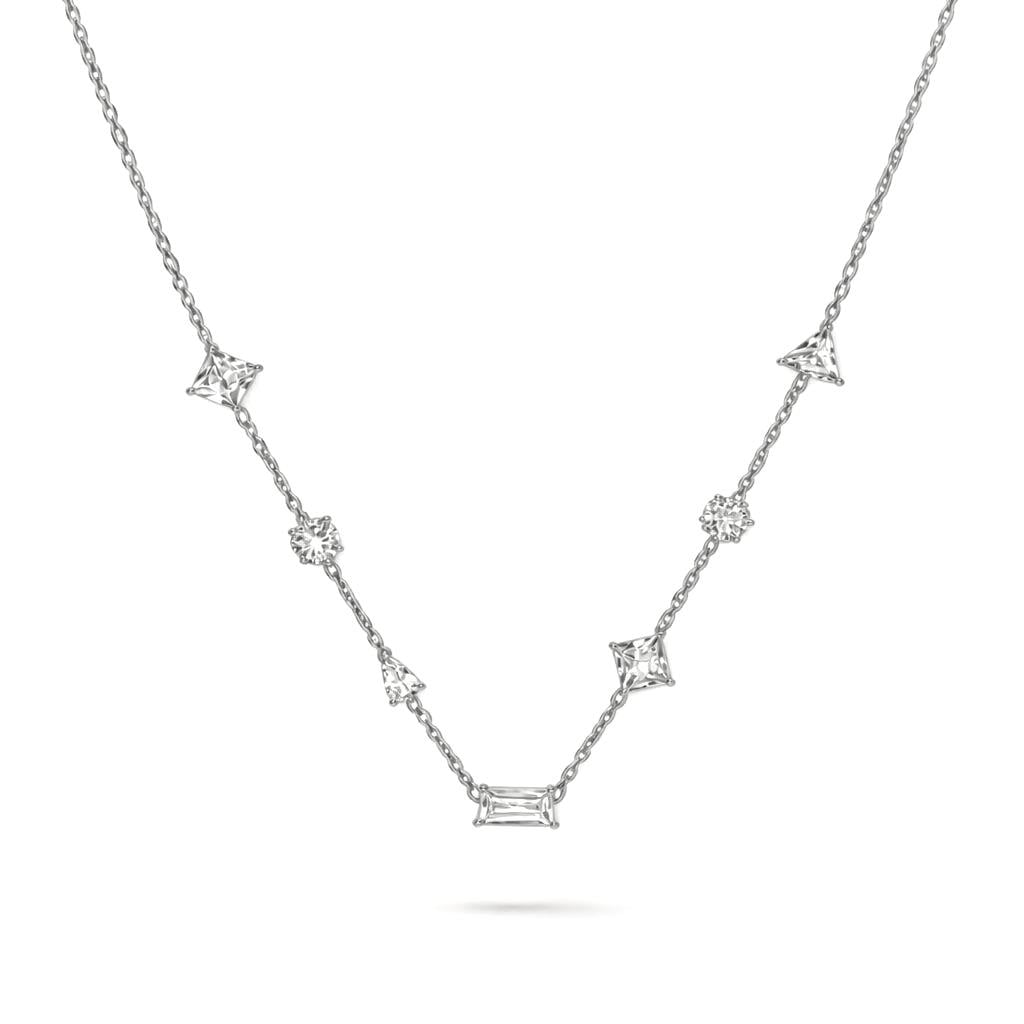 Welch Çelik Taşlı Minimal Kolye Welch Çelik Taşlı Minimal Kolye ve Kolye Modelleri - WELCH 