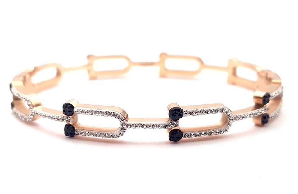 Welch Çelik Taşlı Rose Bileklik