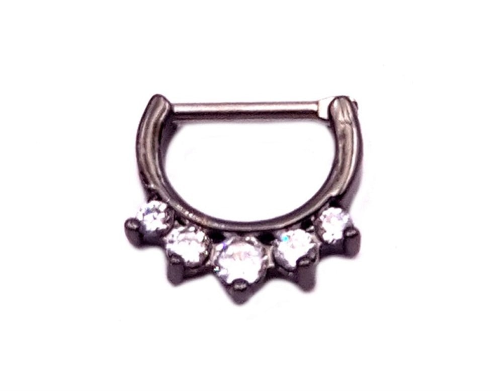 Welch Çelik Taşlı Septum Piercing