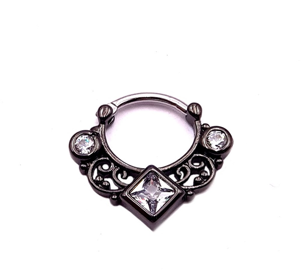 Welch Çelik Taşlı Septum Piercing