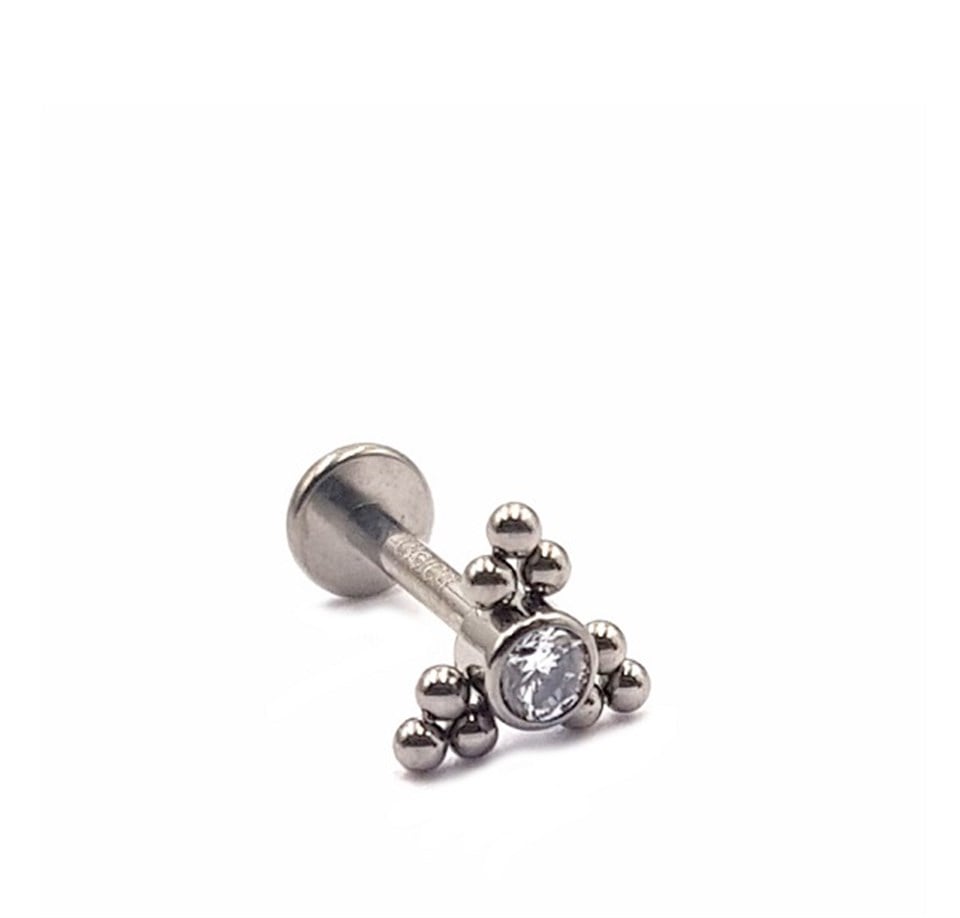 Welch Çelik Taşlı Tragus Helix Piercing