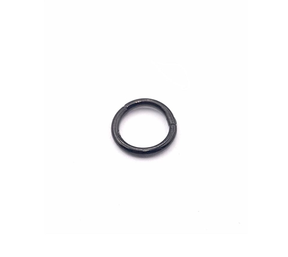 Welch Çelik Tragus Helix Siyah Halka Piercing