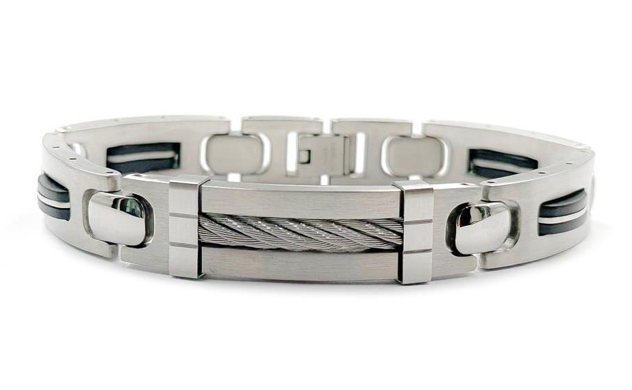 Welch Mens Wire Rope Bracelet