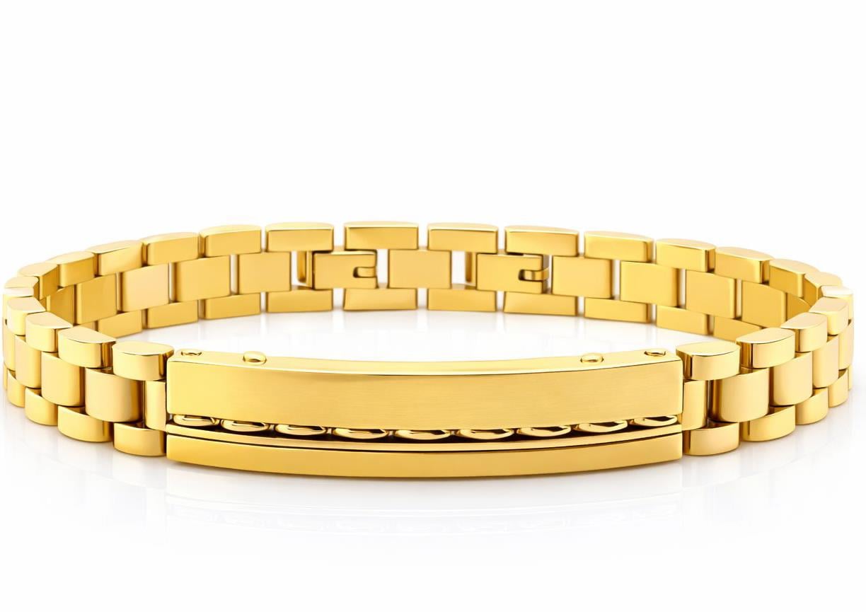 Welch Erkek Gold Çelik Bileklik Welch Erkek Çelik Bileklik ve Erkek Bileklik Modelleri - WELCH 