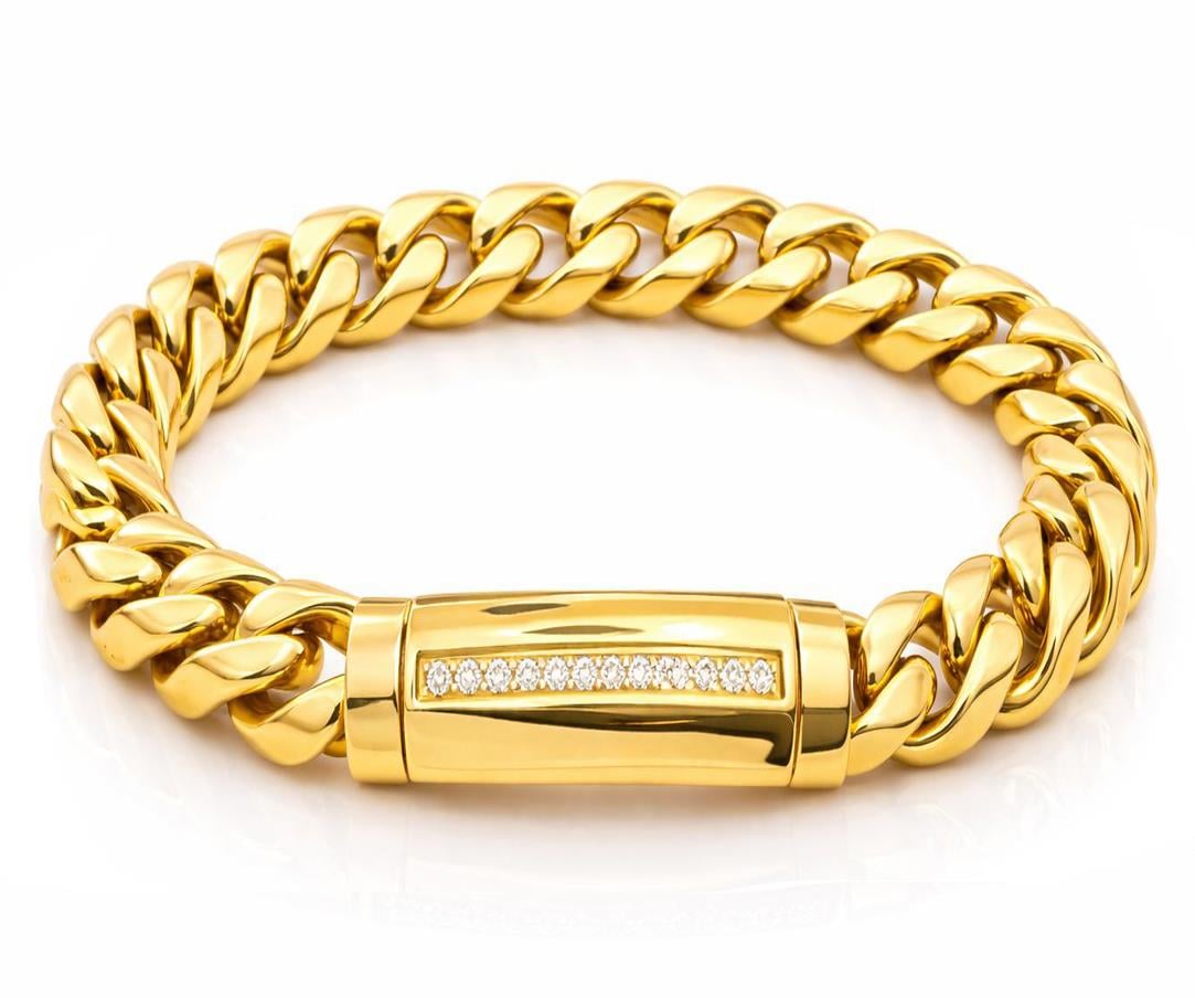 Welch Gold Taşlı Çelik Bileklik Welch Erkek Çelik Bileklik ve Erkek Bileklik Modelleri - WELCH 