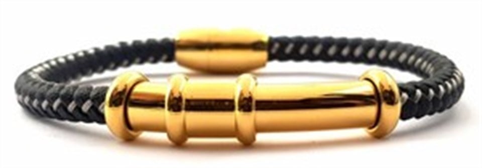 Welch Erkek Çelik Deri Bileklik