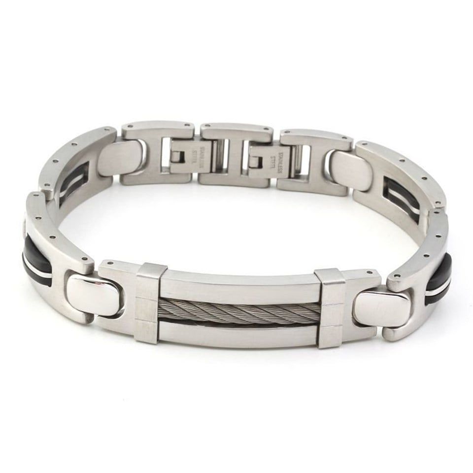 Welch Mens Wire Rope Bracelet