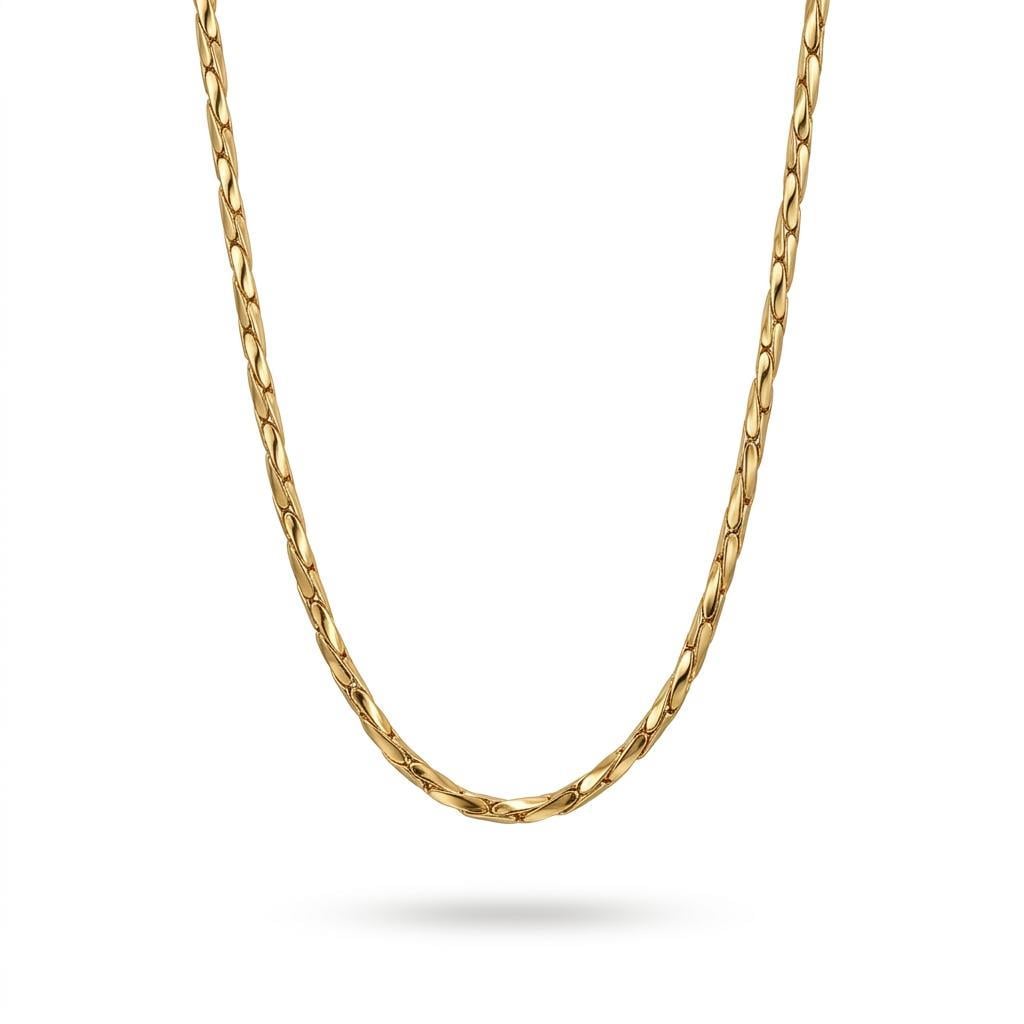 Welch Erkek Gold Çelik Zincir Kolye Welch Erkek Gold Çelik Zincir Kolye ve Erkek Kolye Modelleri - WELCH 