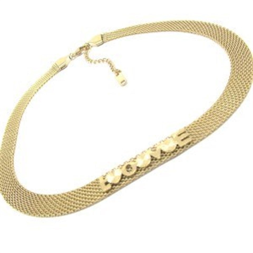 Welch Gold Çelik Choker Love Kolye