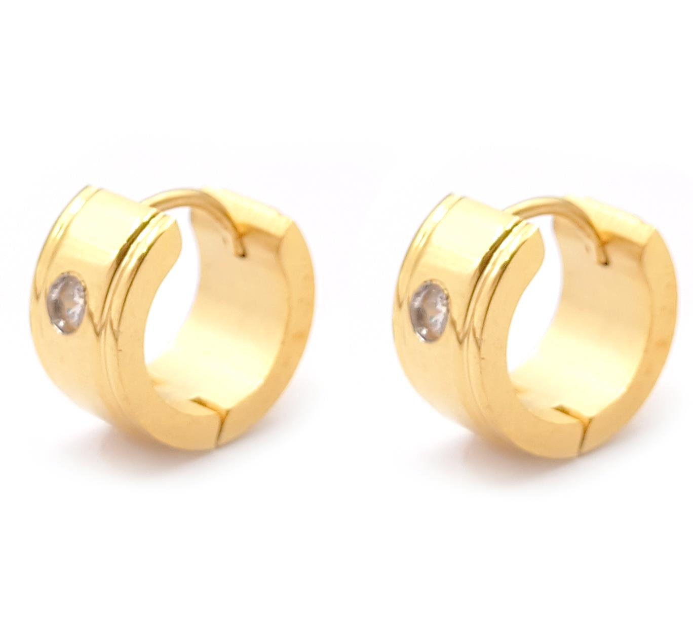 Welch Gold Çelik Halka Küpe