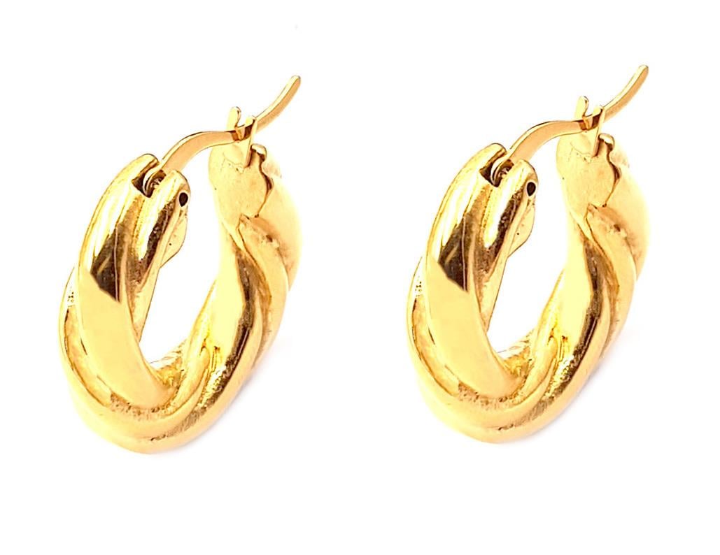 Welch Gold Çelik Halka Küpe