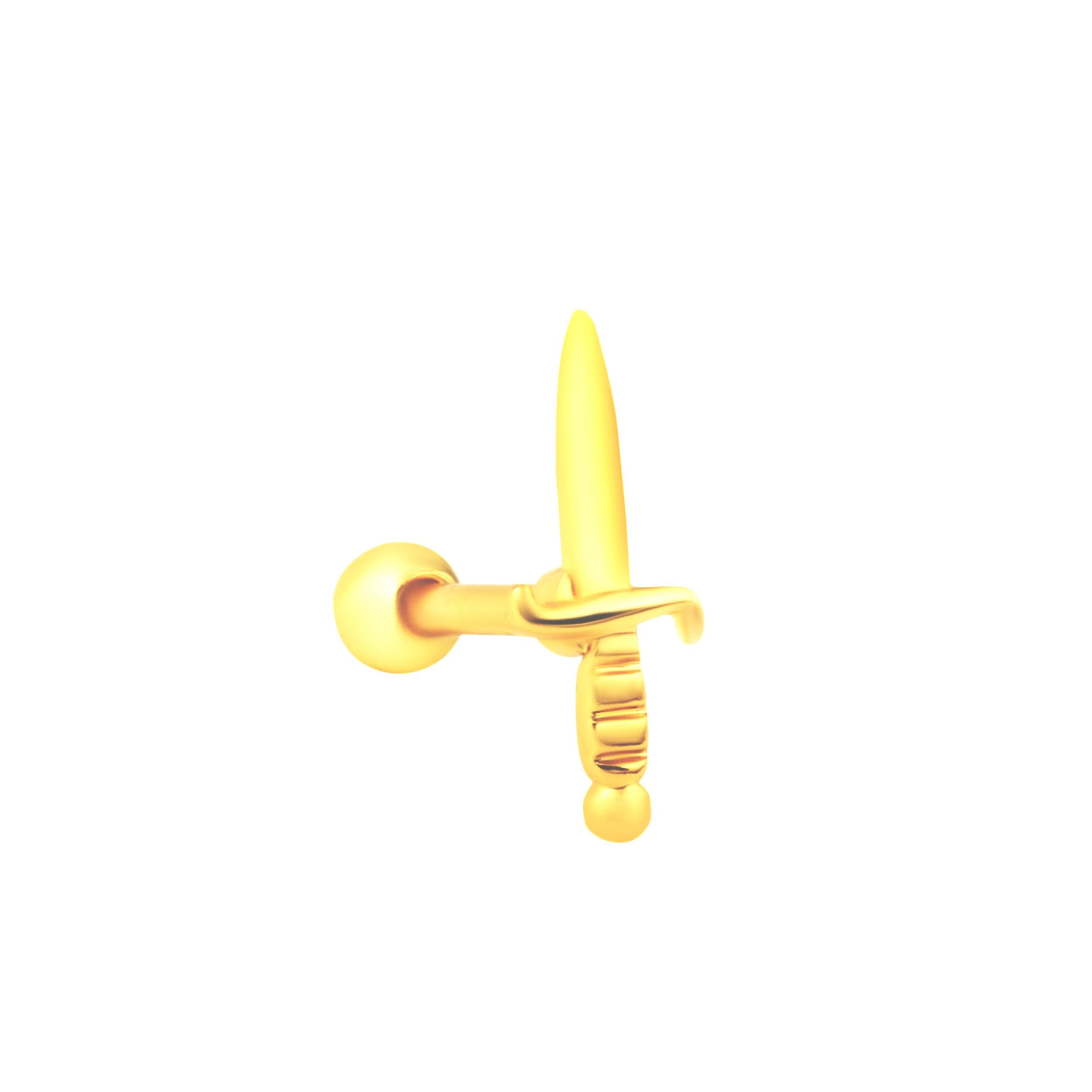Welch Gold Çelik Helix Tragus Hançer Piercing