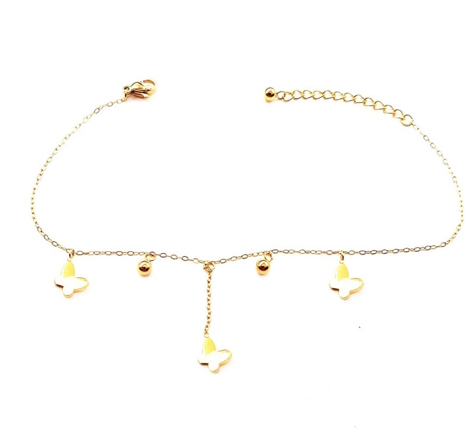 Welch Gold Çelik Kelebekli Halhal