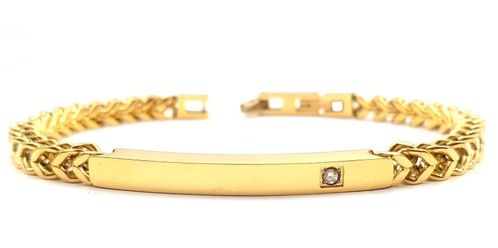 Welch Gold Çelik Pırlantalı Bileklik